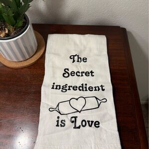 Love-Themed Kitchen Towel